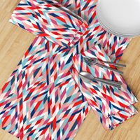 Retro Maypole midsummer ribbons red blue pink