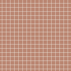 1 inch modern grid minimal aesthetic - toffee