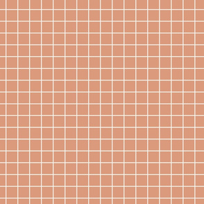 1 inch grid // Peach Bloom Grid