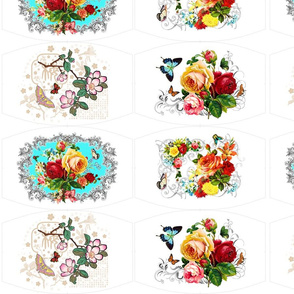 4 Romantic Roses Butterflies Collections
