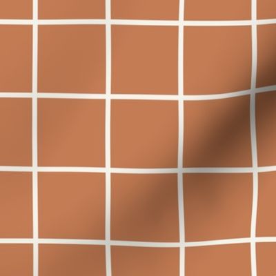 2 inch modern grid minimal aesthetic - halloween Pumpkin Spice