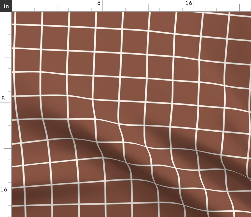 2 inch grid // Rich Cocoa Grid