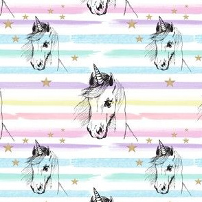 Fairy Unicorn Stripes large scale