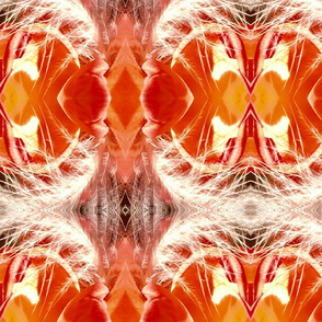 orange rose white feather Neo Art Deco table runner tablecloth napkin placemat dining pillow duvet cover throw blanket curtain drape upholstery cushion duvet cover wallpaper fabric living decor