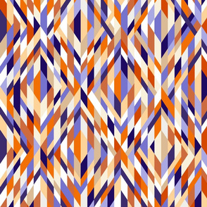 Retro midsummer weaved Ribbons purple orange