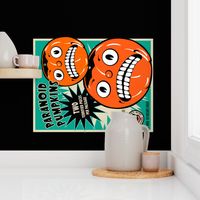 Paranoid Pumpkins Tea Towel