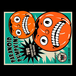 Paranoid Pumpkins Tea Towel