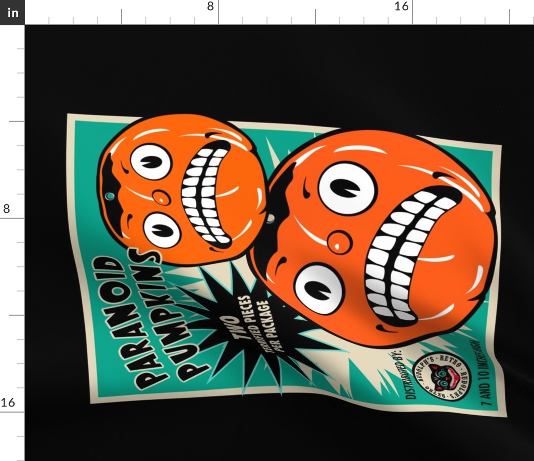 Paranoid Pumpkins Tea Towel