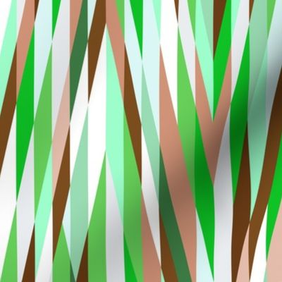 Psychedelic hippie ribbons green brown