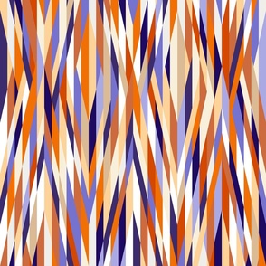 Psychedelic hippie ribbons orange purple