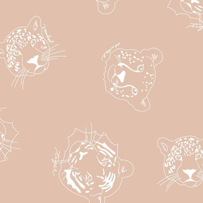 big cats neutral blush