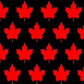 Black and Red Canada Day Medium Scale 