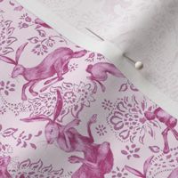 Rabbit Hare Paisley - pink - small -