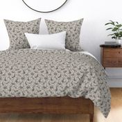 Rabbit Hare Paisley in mid-tone neutral colors - medium -