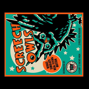 Screech Owls Tea Towel