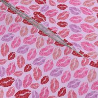 Lips Kiss Print in Pinks