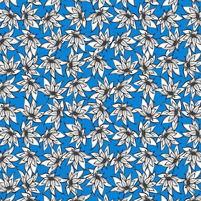 P312020 Floral Royal Blue