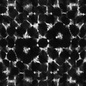 Black shibori kaleidoscope