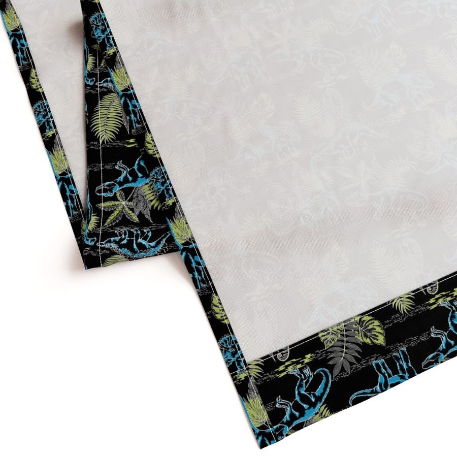 Dinosaur Toile Medium - Midnight Laser Blue