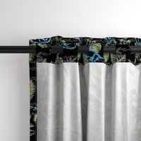 Dinosaur Toile Medium - Midnight Laser Blue