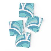 Art Deco Shells - Blue