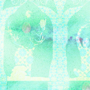 Quiet space v2 watercolor and effect