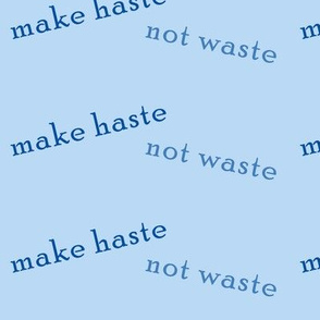 make_haste_not_waste_blue