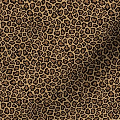 Wild animal print spots gold small