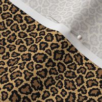 Wild animal print spots gold small