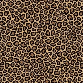 Wild animal print spots gold small