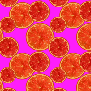 Oranges-hot pink