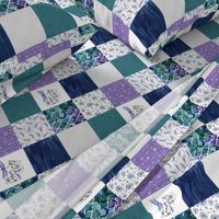 3inch Dragonfly//With brave wings she flies - Wholecloth Cheater Quilt - Rotated