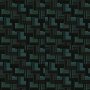 Black and Green Geometric Weave