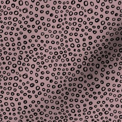 Cheetah bubbles little minimal circles abstract animal print design mauve purple