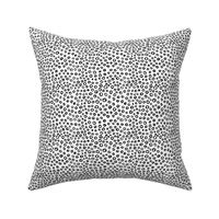 Cheetah bubbles little minimal circles abstract animal print design monochrome black and white