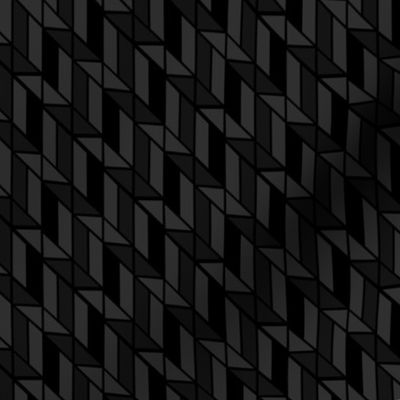 Black and Gray Abstract Geometric