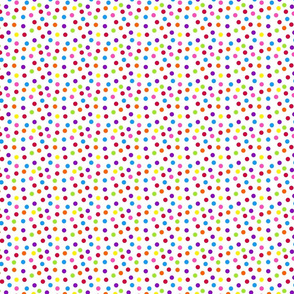 Bright Rainbow Polka Dots [small]  || confetti circles birthday party