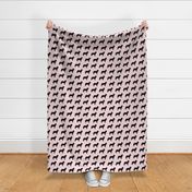 Bernese Dog Silhouette Pink