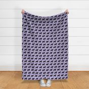 Bernese Dog Silhouette Lavender