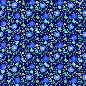 Blue floral