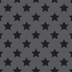 Stars - Black on Grey