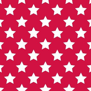 Stars - White on Old Glory Red