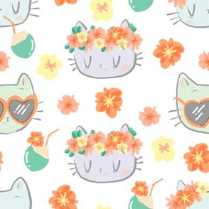 flower crown cats