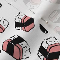 spam musubi toss white