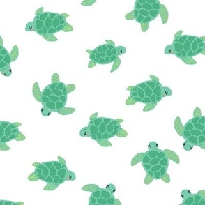Sea Turtle Hibiscus Print Hawaiian Island Spoonflower Fabric by the Yard 