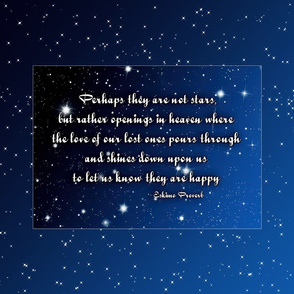 Eskimo Proverb, Perhaps they are stars, wall hanging, pillow