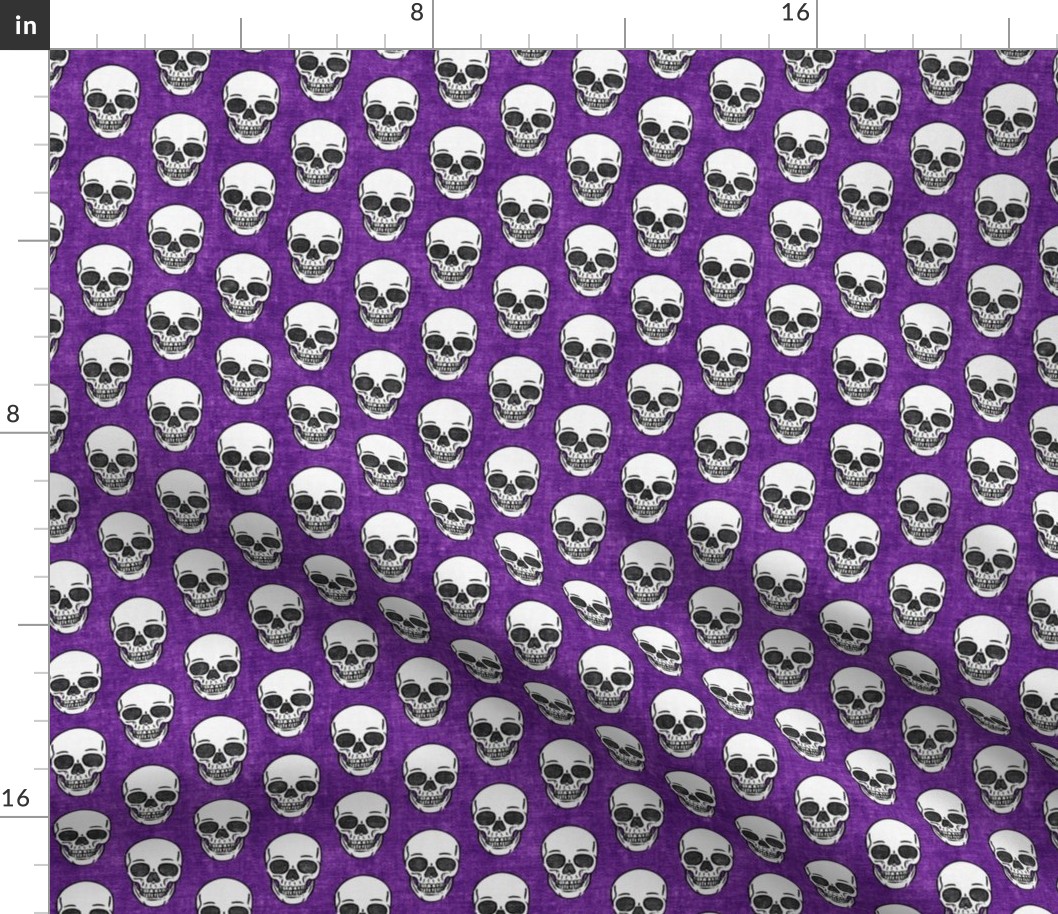 skulls - purple skull - halloween - LAD20