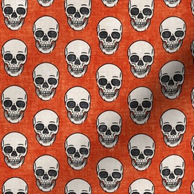 skulls - skulls - halloween orange - LAD20