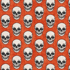 skulls - skulls - halloween orange - LAD20