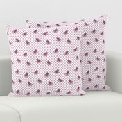 Pink Polka Dot Birds